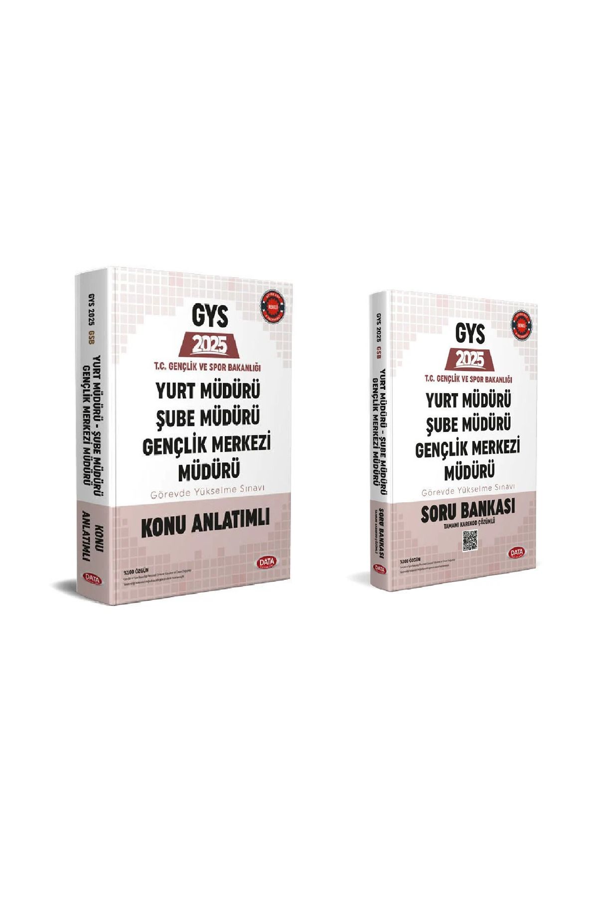 Data Yayınları T.C. Gençlik Spor Bakanlığı Yurt Müdürü - Şube Müdürü - Gençlik Merkezi Müdürü GYS Konu+Soru 2025