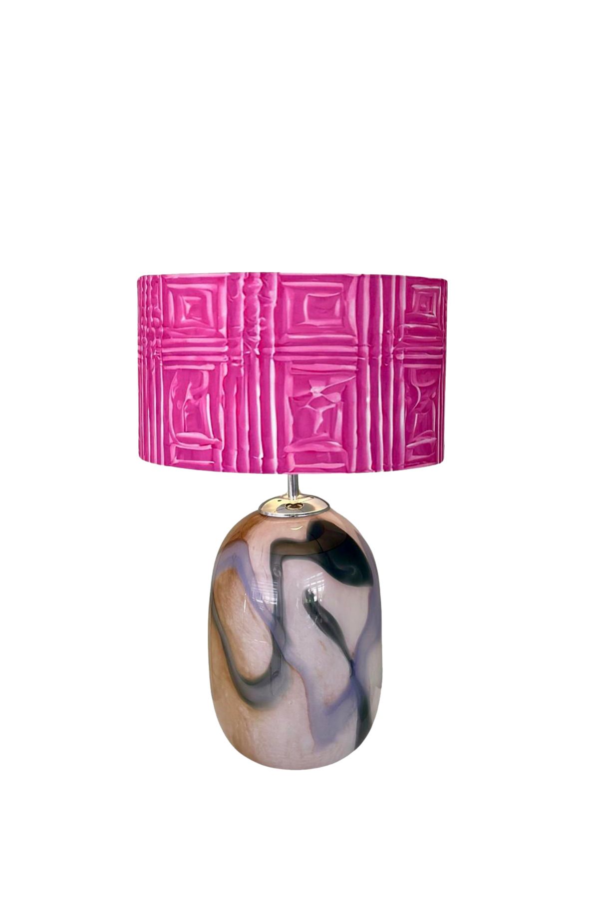 Custom Made Fo Ebruli Desenli Cam Vazo Abajur