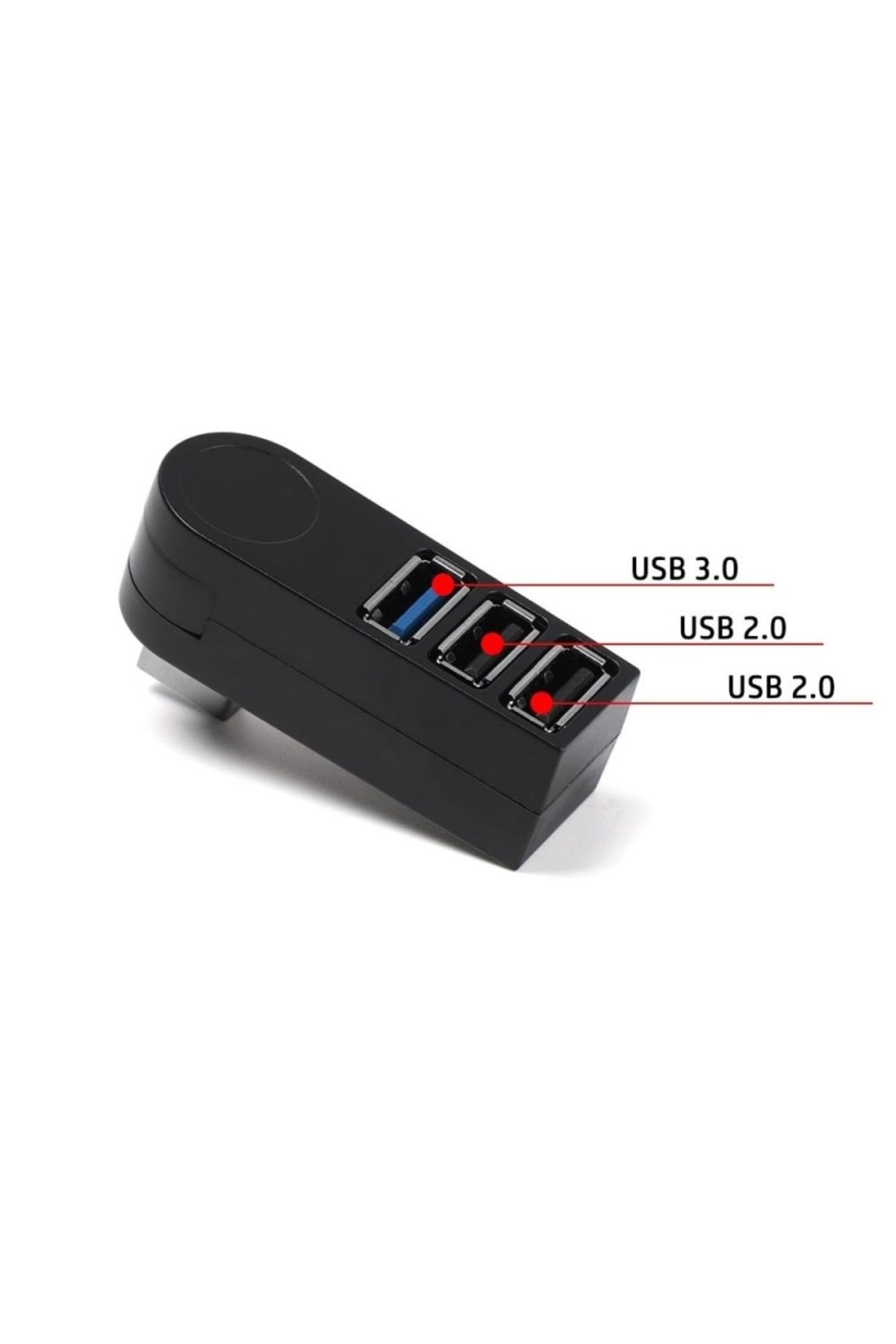 TECHSTAR-USB Hub Techstar® HB3, 3.0 High Speed, 1 USB 3.0 Port, 2 USB 2.0 Port, High-speed USB 3.0 connection 3