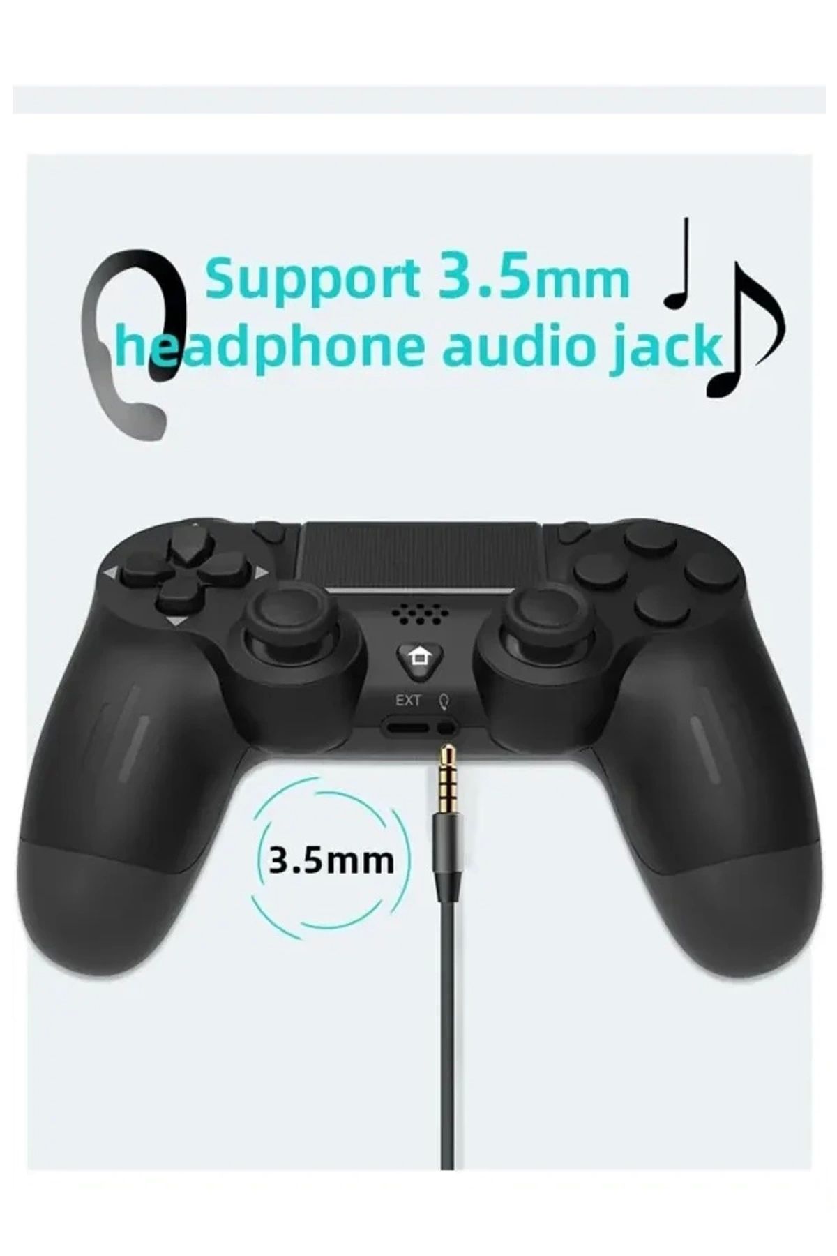 İnnMerry Ps4 Kol Wireless Bt Kablosuz Oyun Kolu Ps4 Joystick Tablet Telefon Pc Uyumlu Titreşimli Oyun Kolu