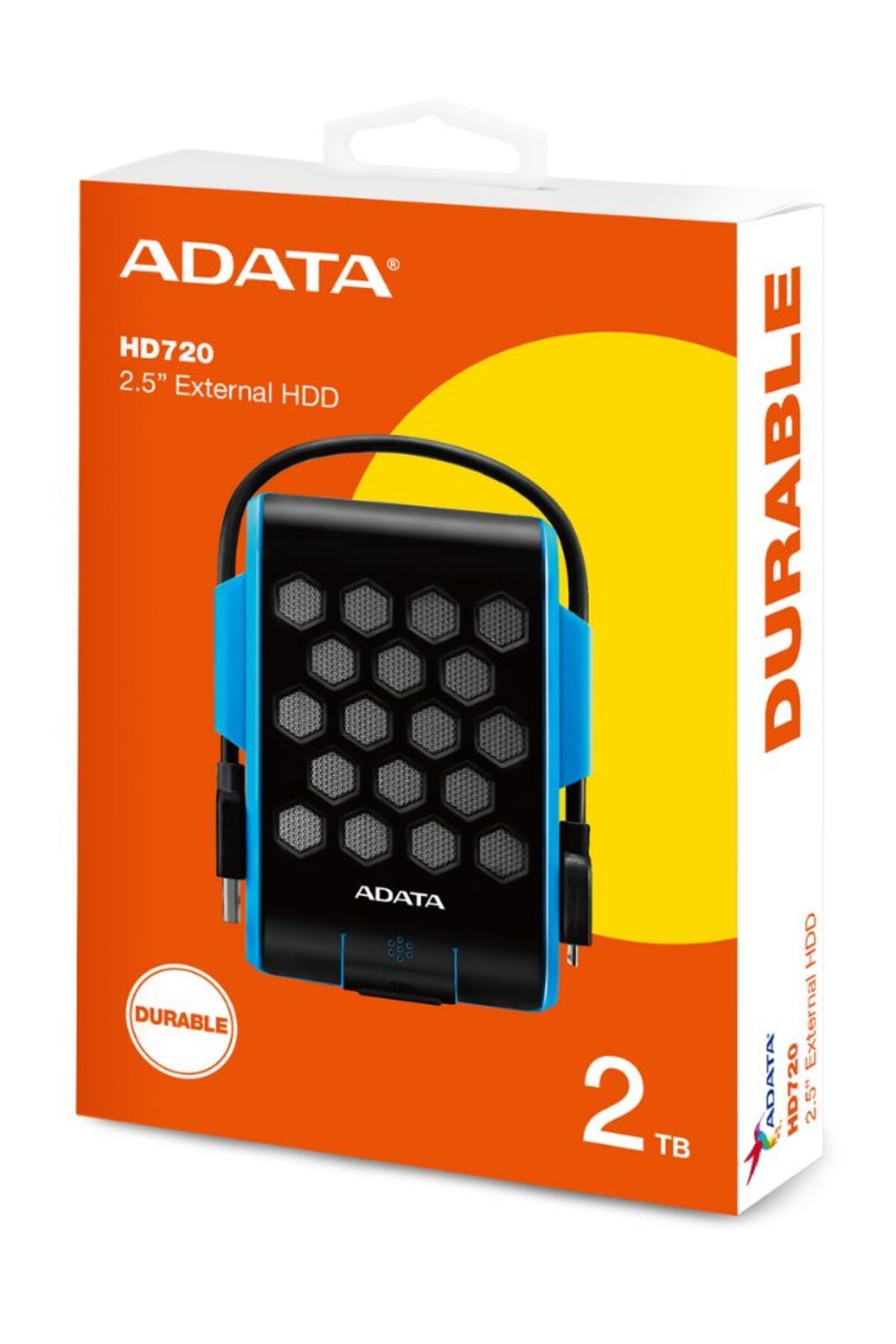Adata-HD720 Pro DURABLE External HDD | Fast Data IP68 Anti-Shock Hard Drive | Compatible with PS5 XBOX 3