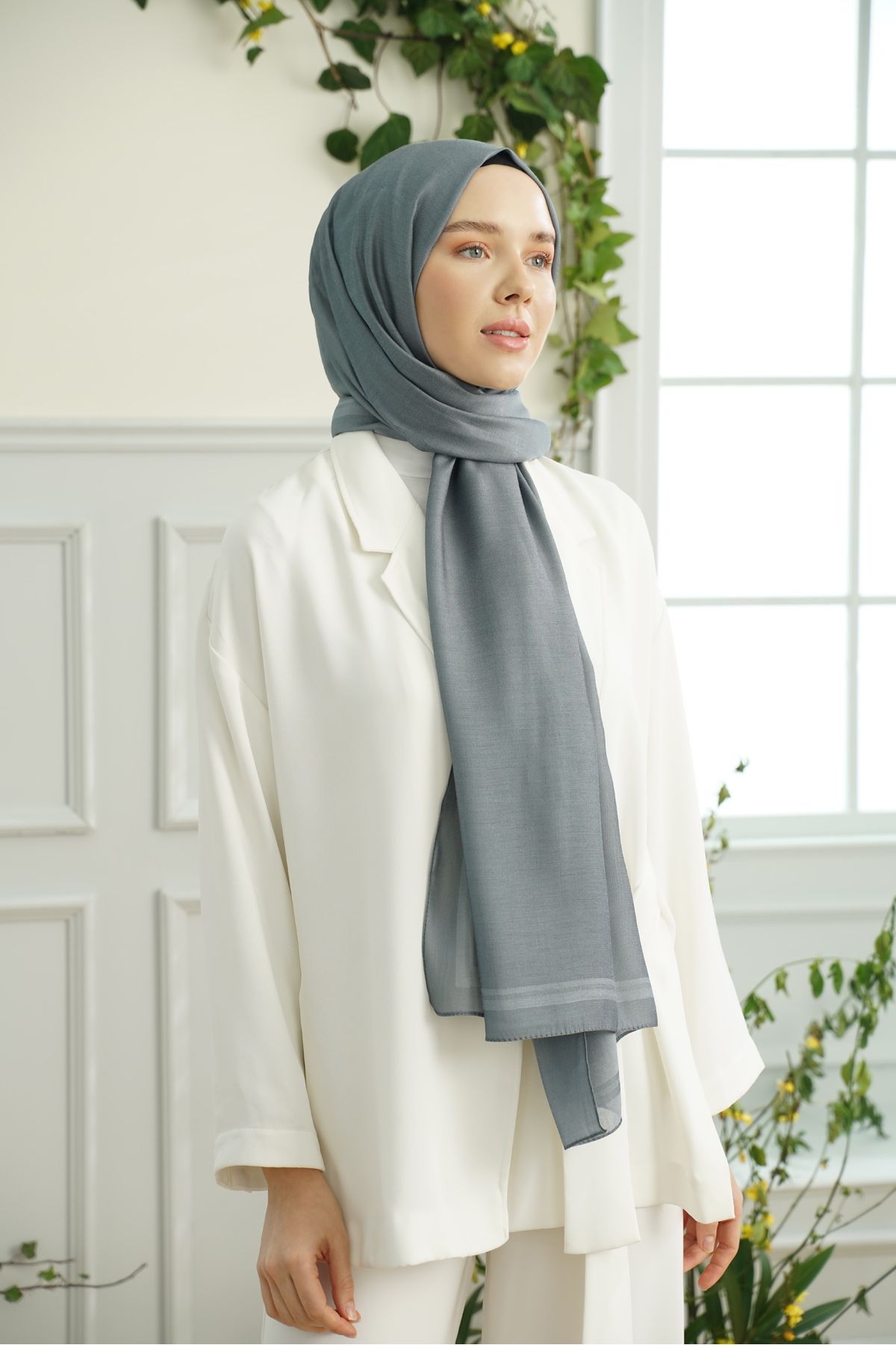 ARMANDA PRENSES SERİSİ ÇERÇEVELİ DÜZ DESEN ŞAL