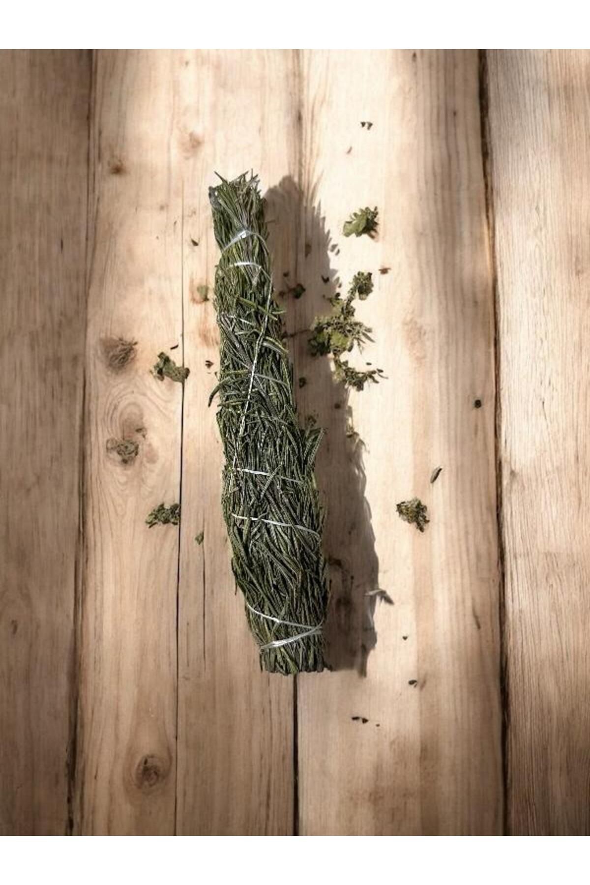 The Magıc of Healıng Doğal Biberiye Demet Tütsü El Yapımı Bitkisel Tütsü