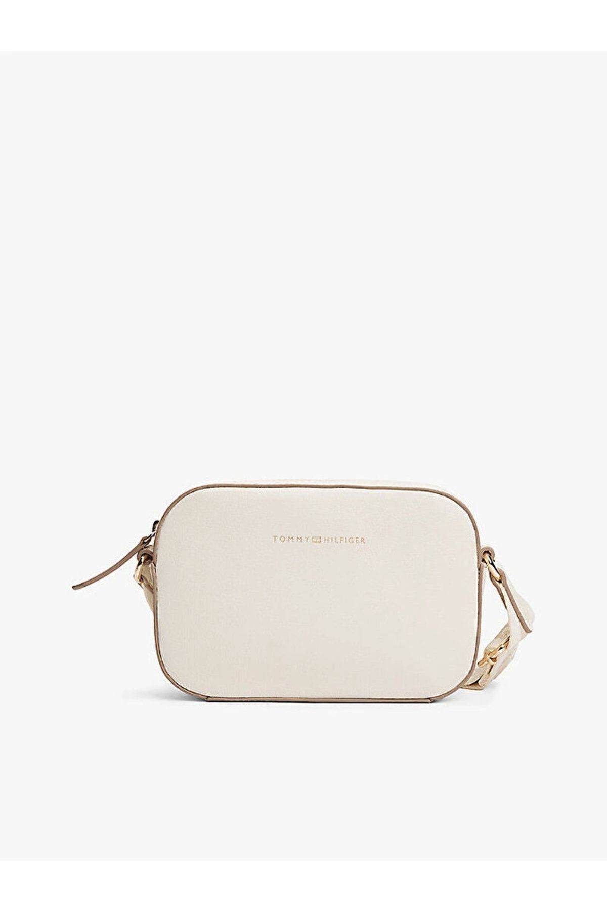 Tommy Hilfiger Th Logotape Camera Bag Kadın Sarı Çanta Aw0aw17450z00