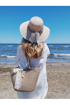 bayram taşcıoğlu home desing Şapka Çanta İkili Takım Bohem Çanta Şapka Takımı