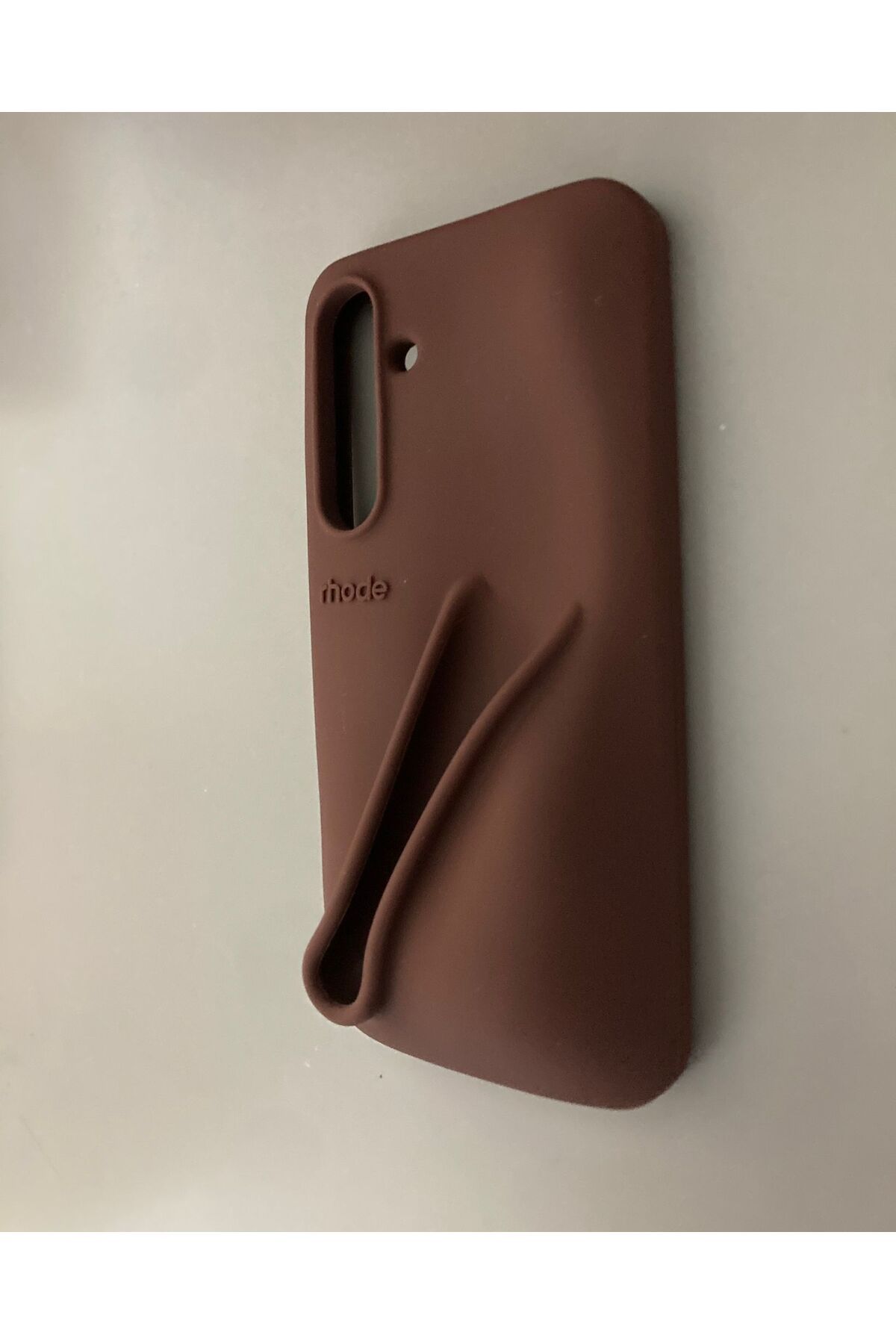 Newon Samsung Galaxy S24 FE Espresso Rhode Lip Case Logolu Telefon Kılıfı Kapak Cover Case