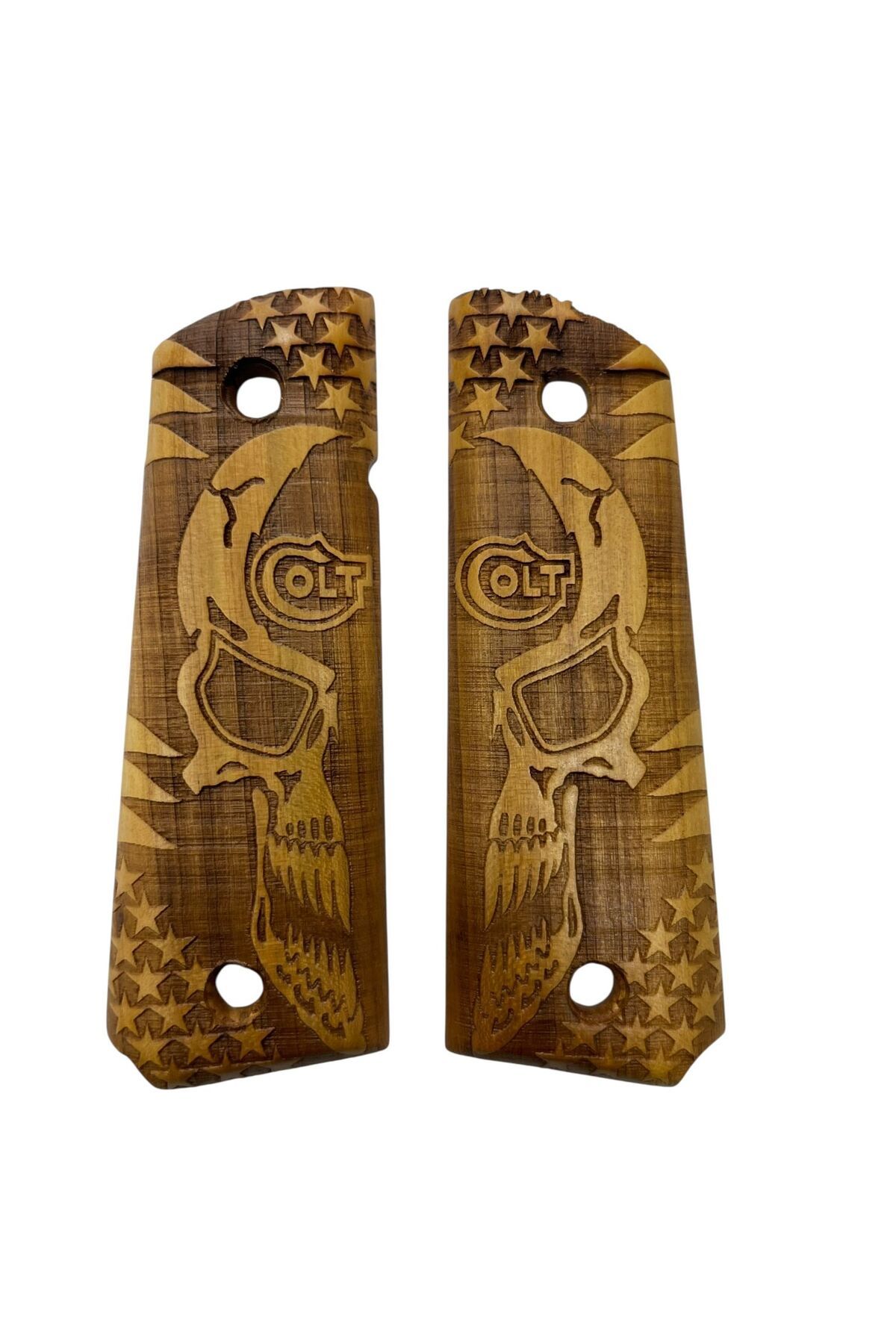 bahadırsilahcılık Colt 1911 Ahşap lazer kesim Kabzesi