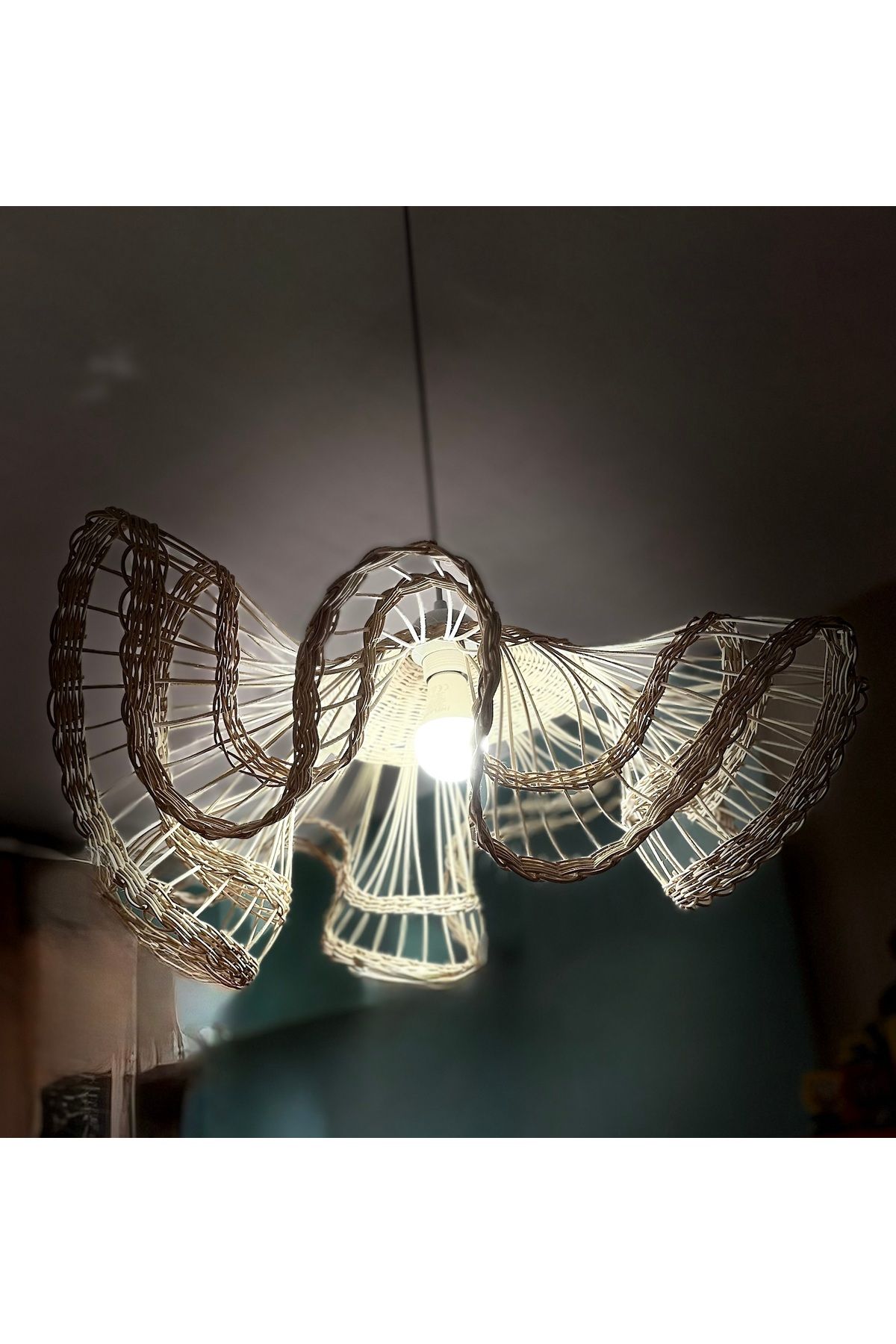 Home Rattan Volan Avize
