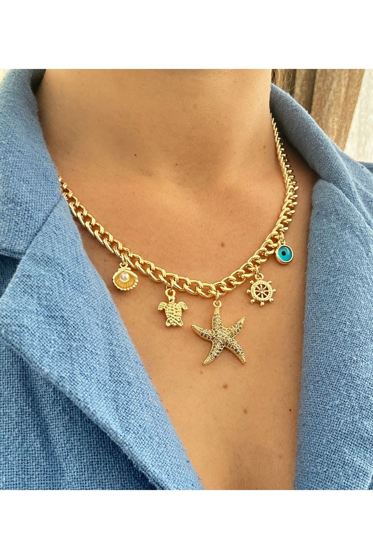 mibrillo Charm kolye . Yaz kolye