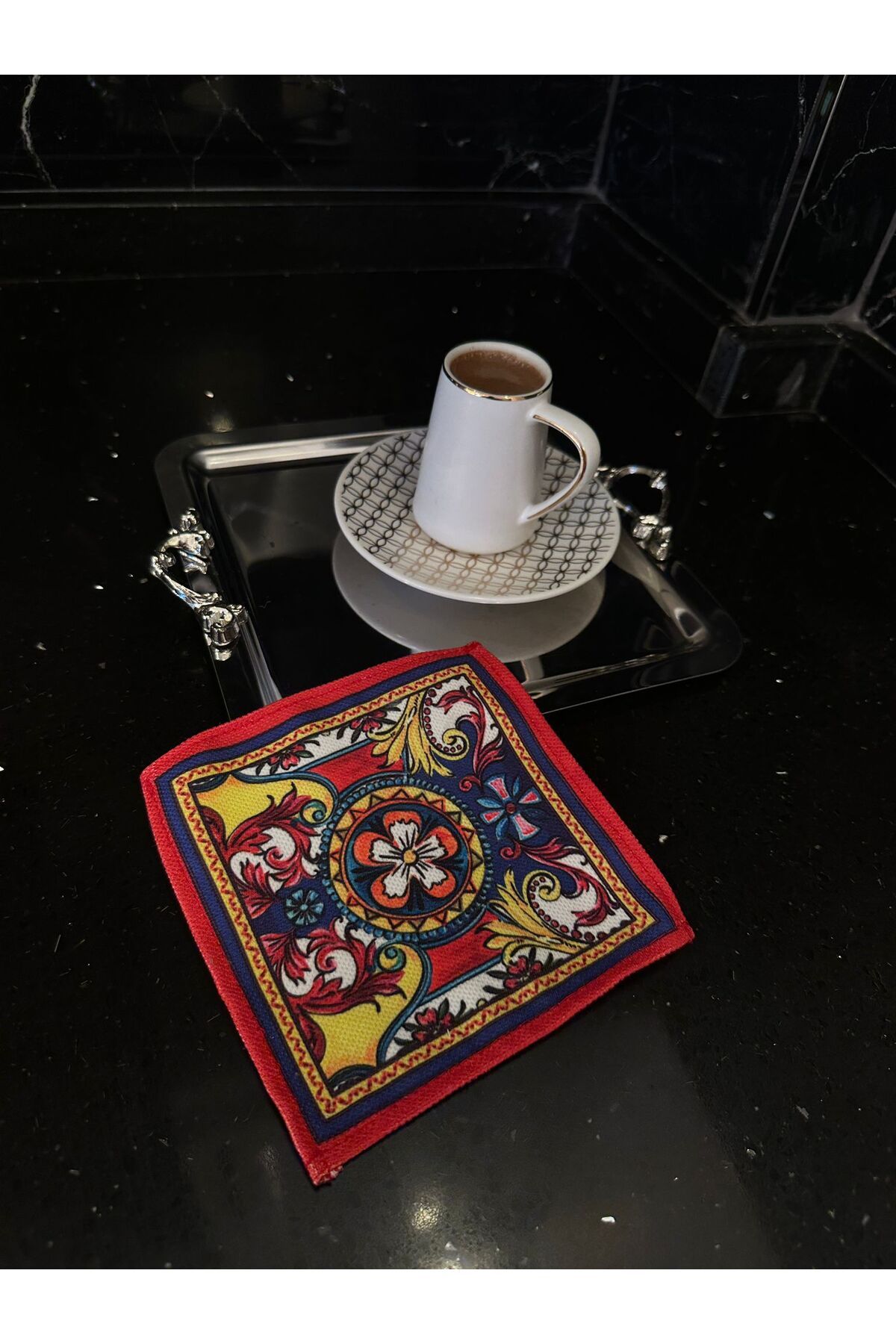 Karam Home Milano Serisi Kırmızı Kokteyl Peçetesi Kumaşı