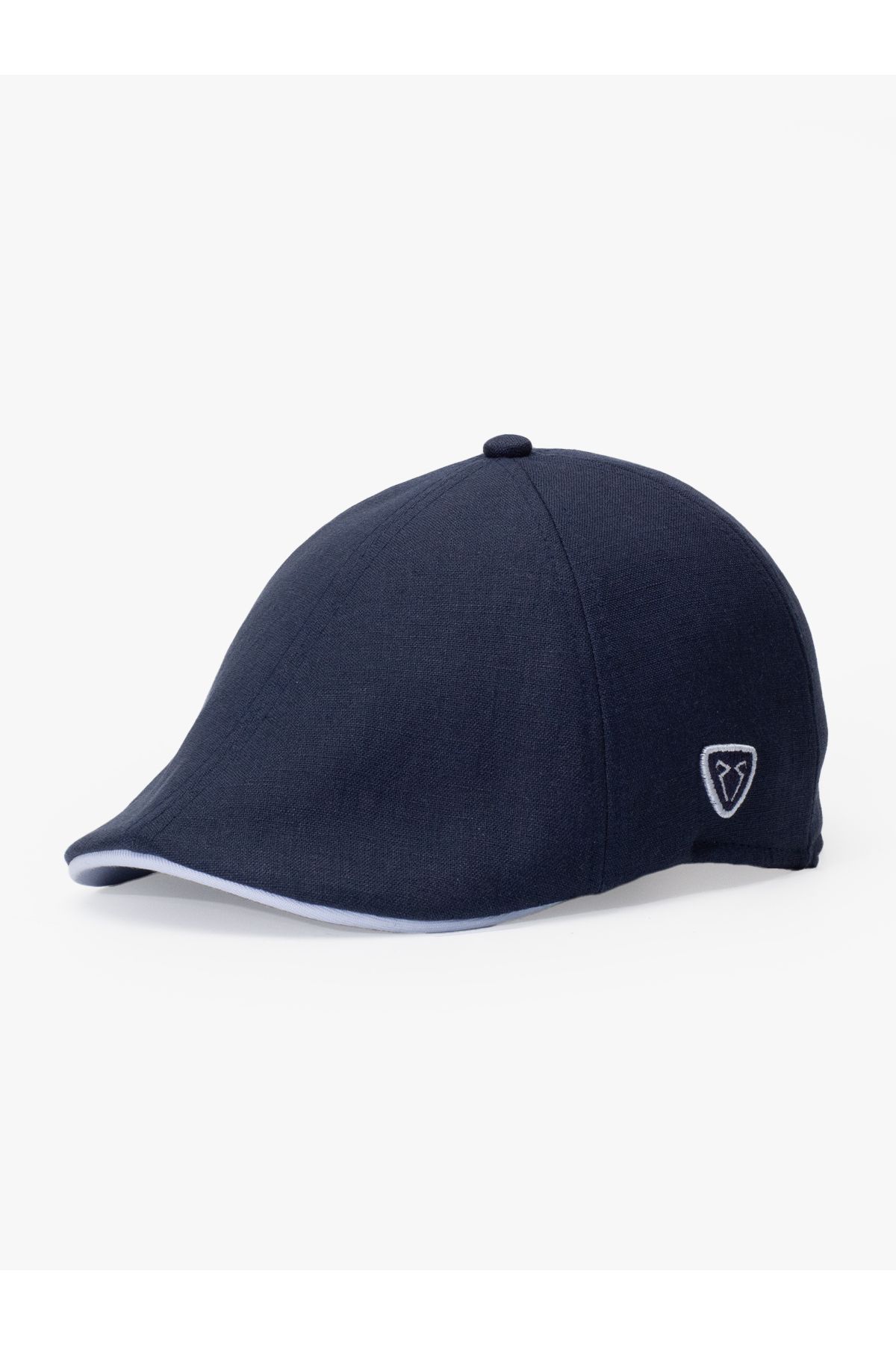 Rust&Rich Kadın Erkek İndigo Casket Hat Timeless Collection Linen