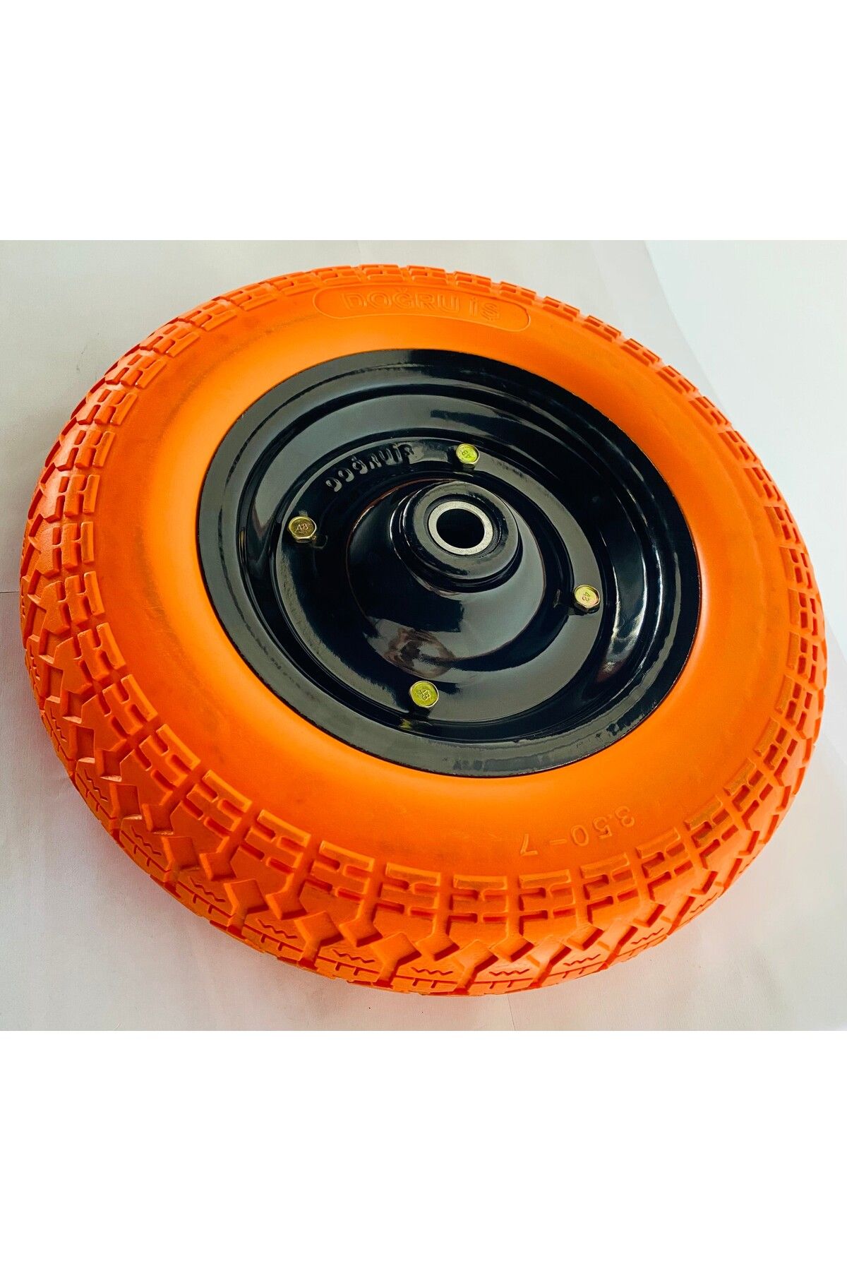 MOD10 Doğru İş El Araba Tekeri Patlamaz Rulmanlı pu 350x70mm