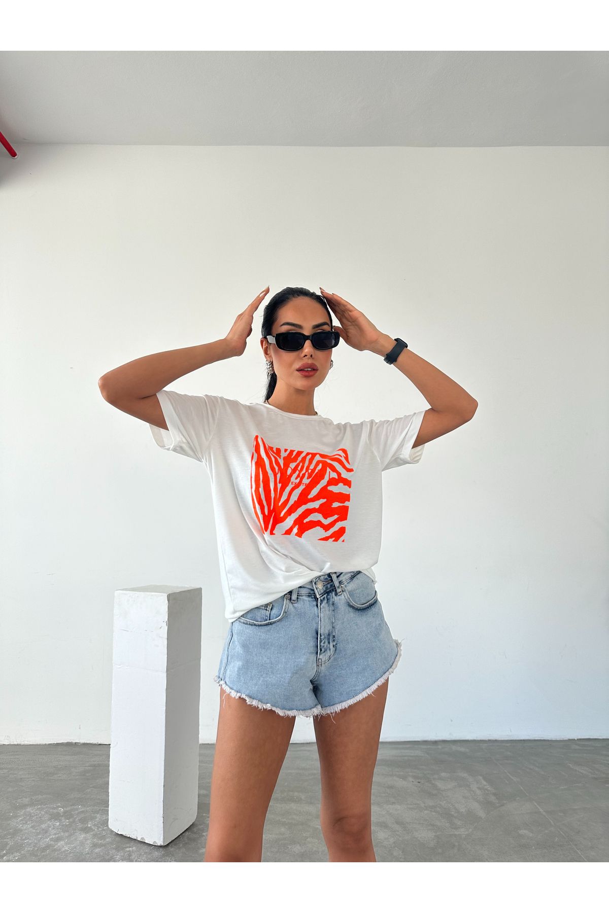 FioriModa Yazılı Basılı Tshirt