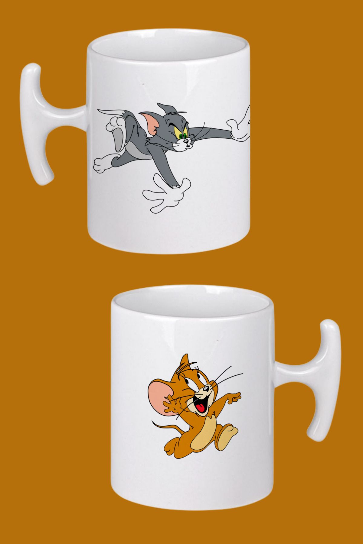 Witchy Co Tom ve Jerry Kovalamaca Hammer Kulplu Kupa Bardak