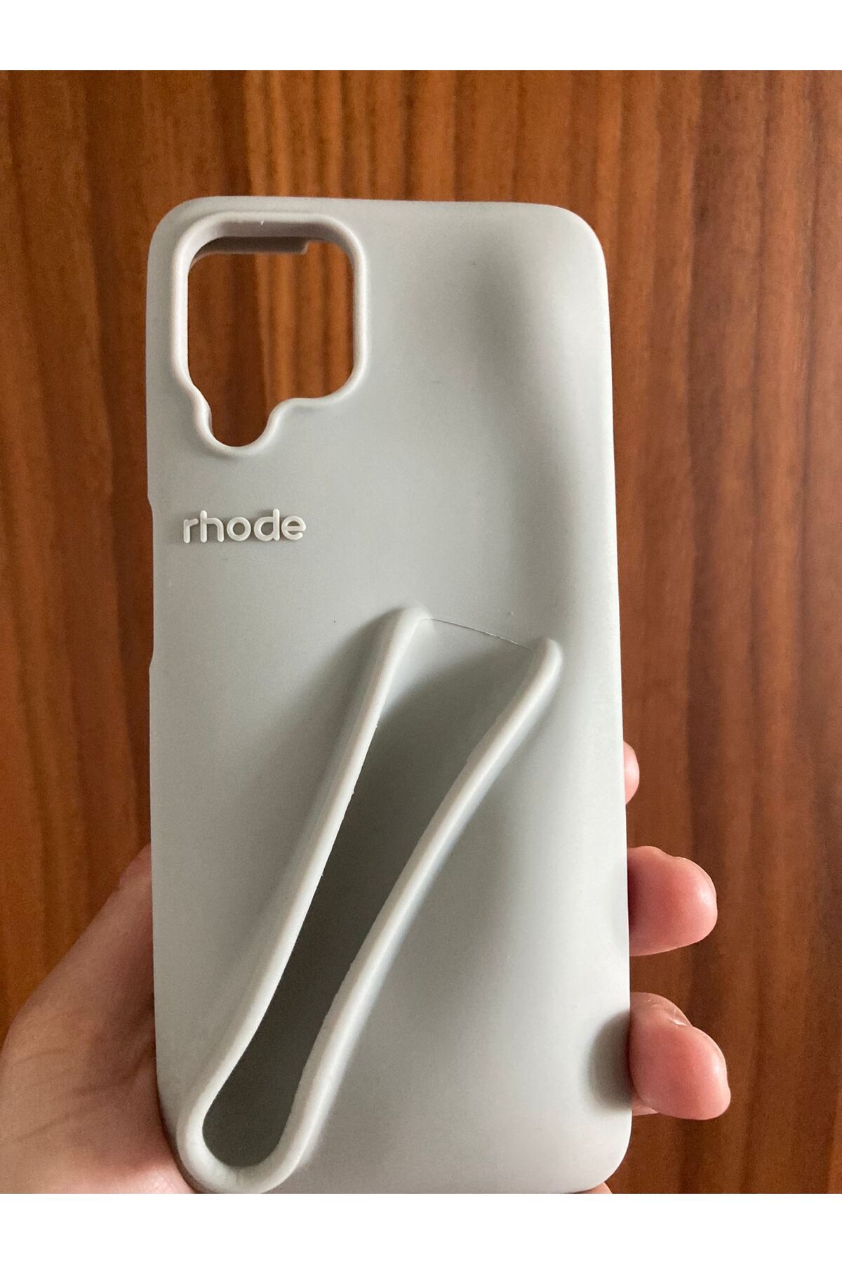 Newon Samsung Galaxy A12 Rhode Lip Case Logolu Telefon Kılıfı Kapak Cover Case