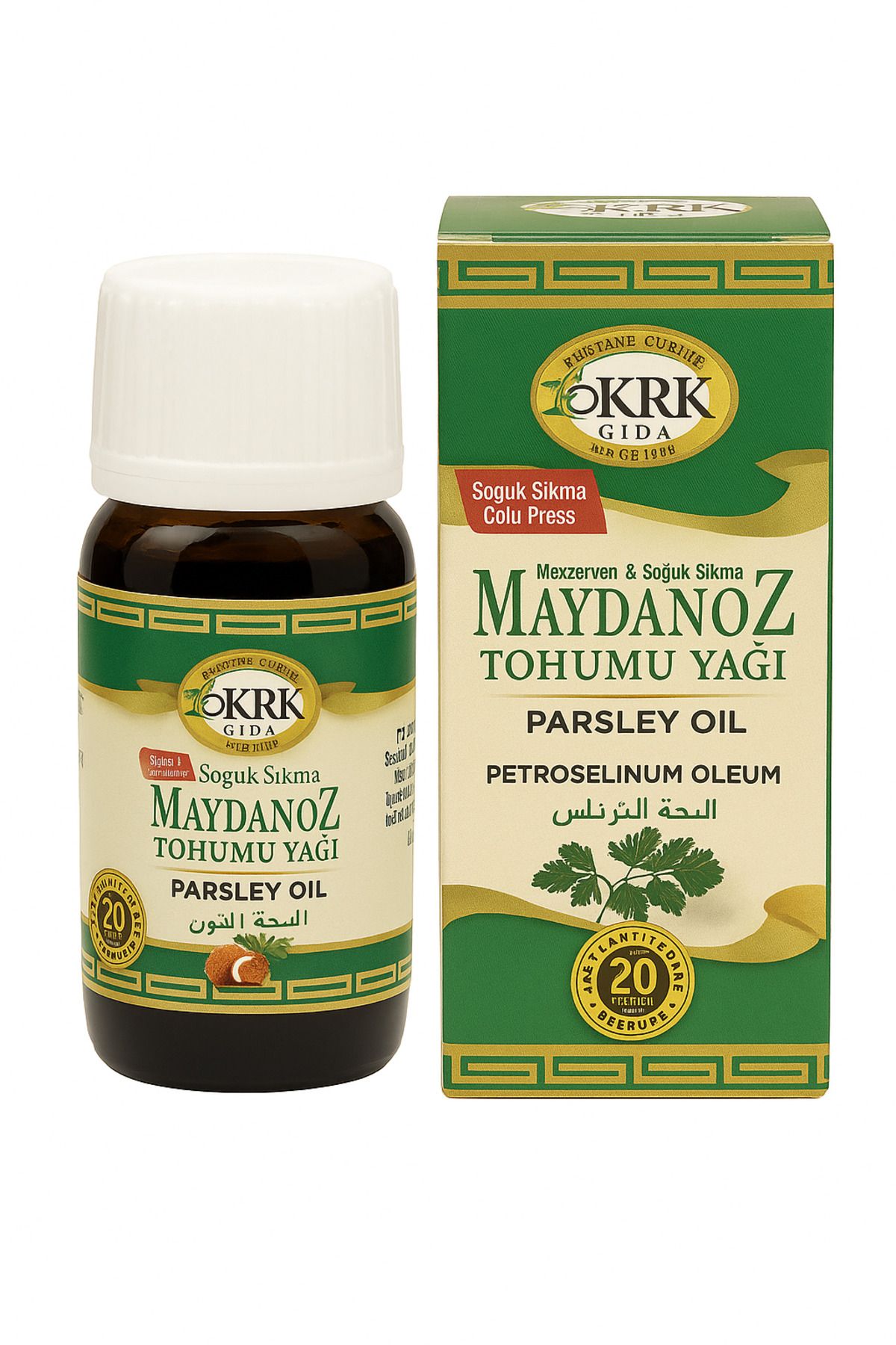Krk Gıda Maydanoz Tohumu Yağı 20 ML Soğuk Sıkım - Maserasyon
