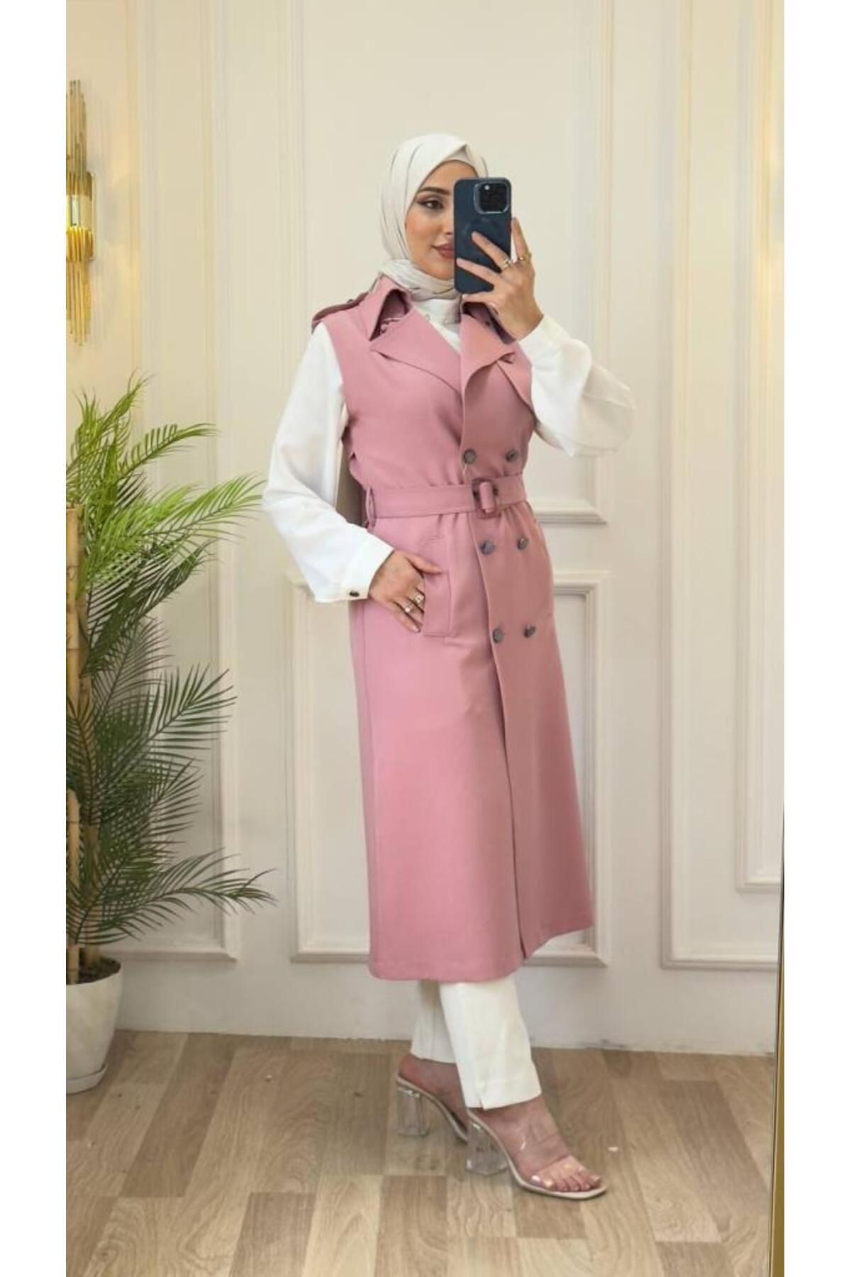 iqraafashion kadın iki parçalı yelek model M9061