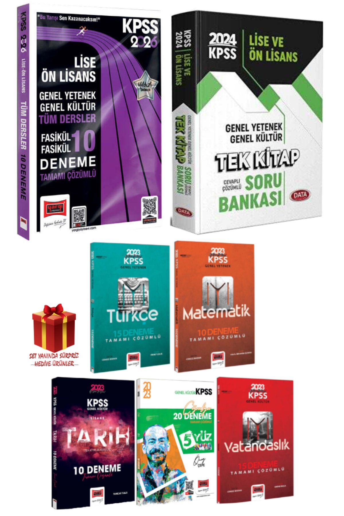 Yargı Yayınları 2026 Yargı KPSS Lise Ön Lisans Deneme+Data Lise Ön Lisans Soru Bankası+KPSS Deneme Seti