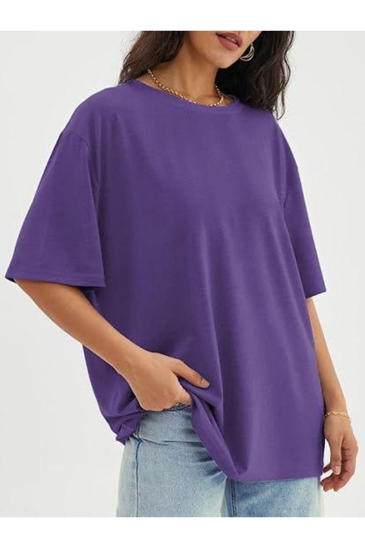 THE WHITE Basic Oversize Mor T-Shirt