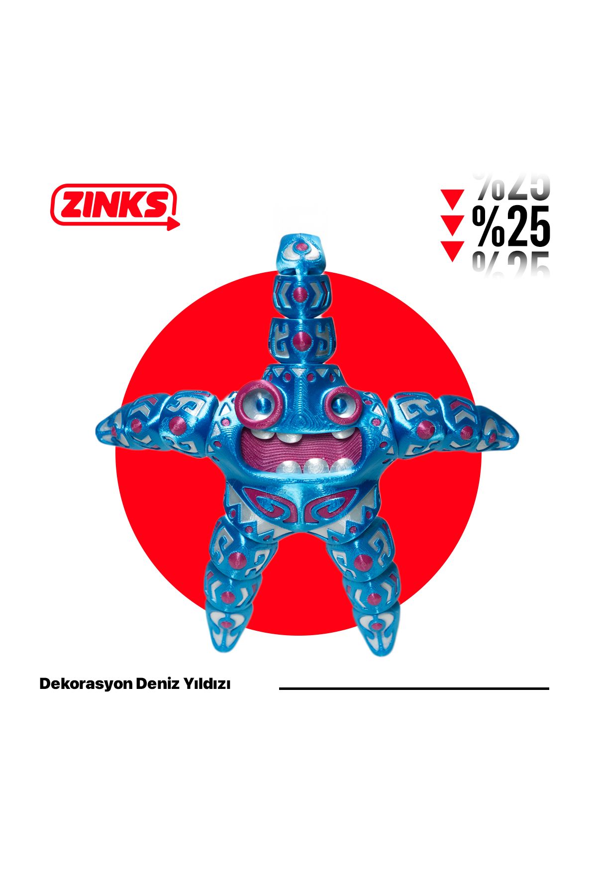 Zınks Store Ztar - Deniz Yıldızı Çocuk Oyuncağı