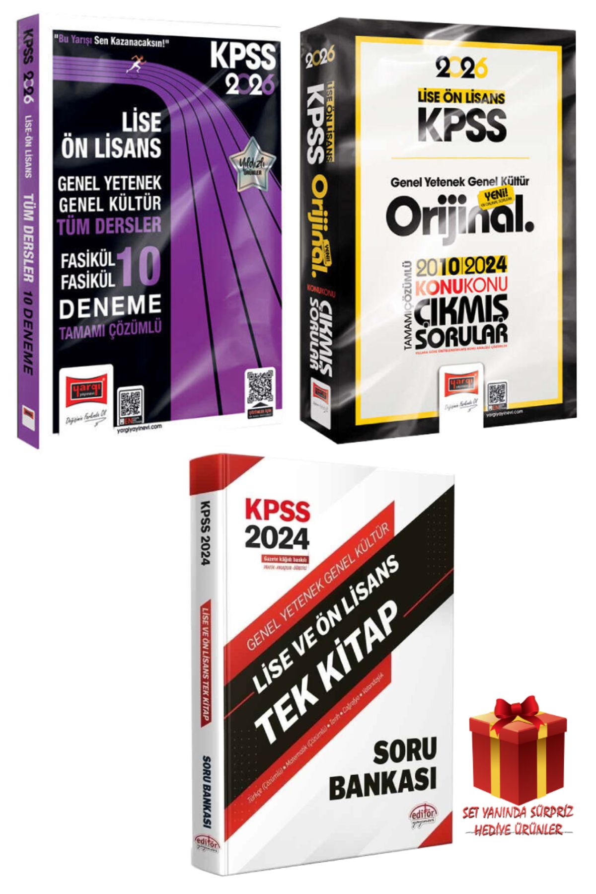 Yargı Yayınları 2026 Yargı KPSS Lise Ön Lisans Deneme+Lise Ön Lisans Çıkmış Sorular+Lise Ön Lisans Soru Bankası