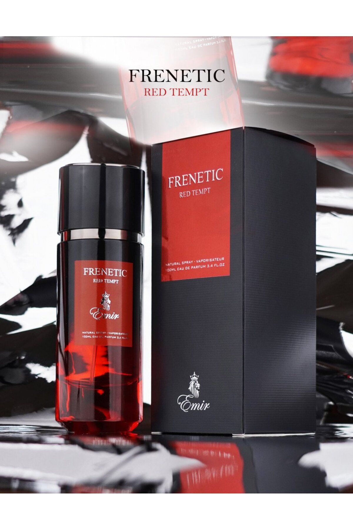 Paris Corner-Frenetic Red Tempt Emir , Perfume Extract, Men, 80 Ml, 80 ml 3