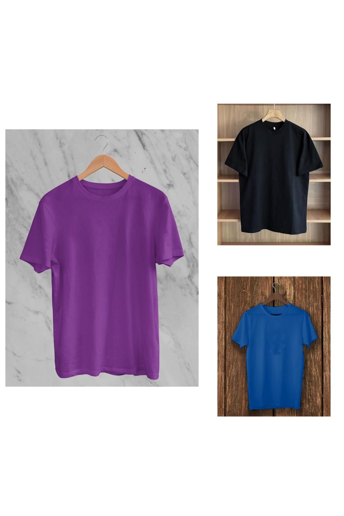 THE WHITE Erkek 3'lü T-Shirt