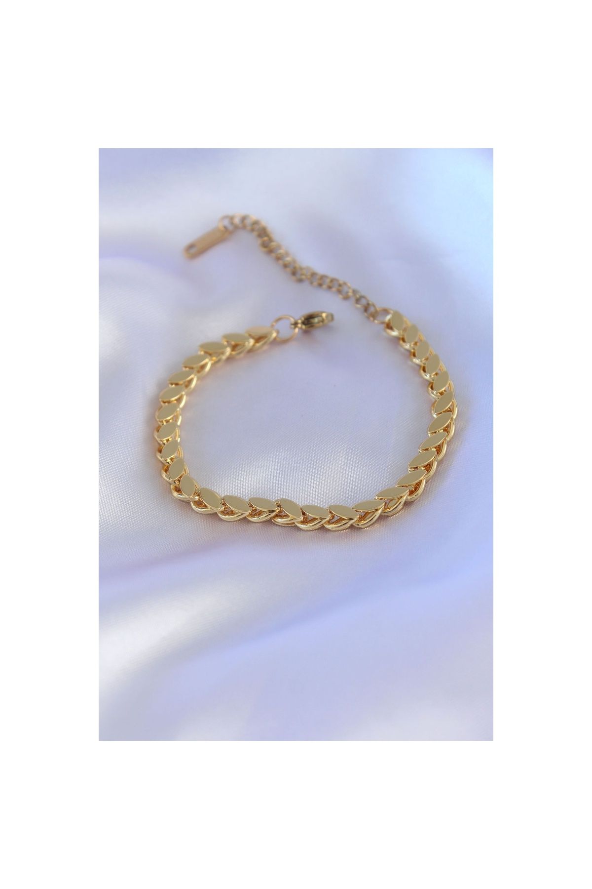 maarketim 316L Çelik Arpa Gold Renk Kadın Bileklik