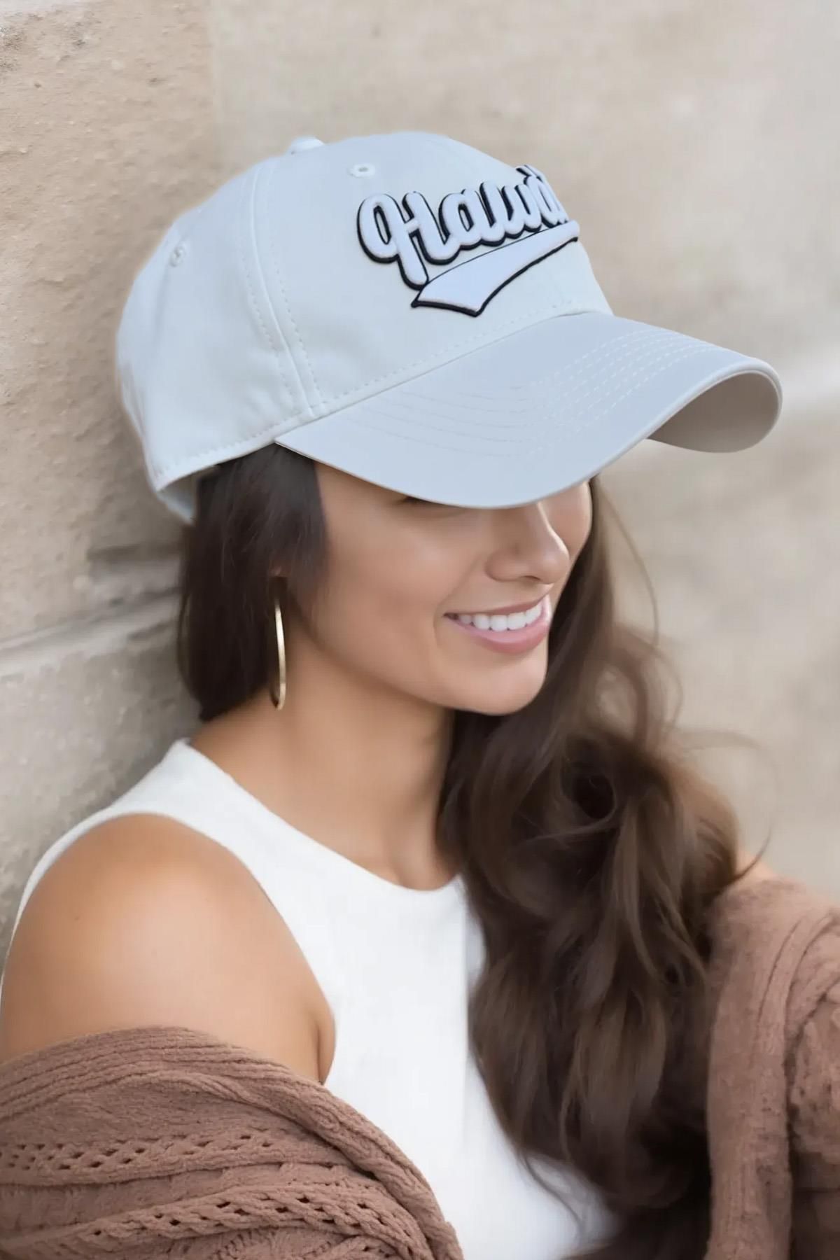 Külah Premium Hawaii Nakışlı Pamuk Şapka | Trucker Kep