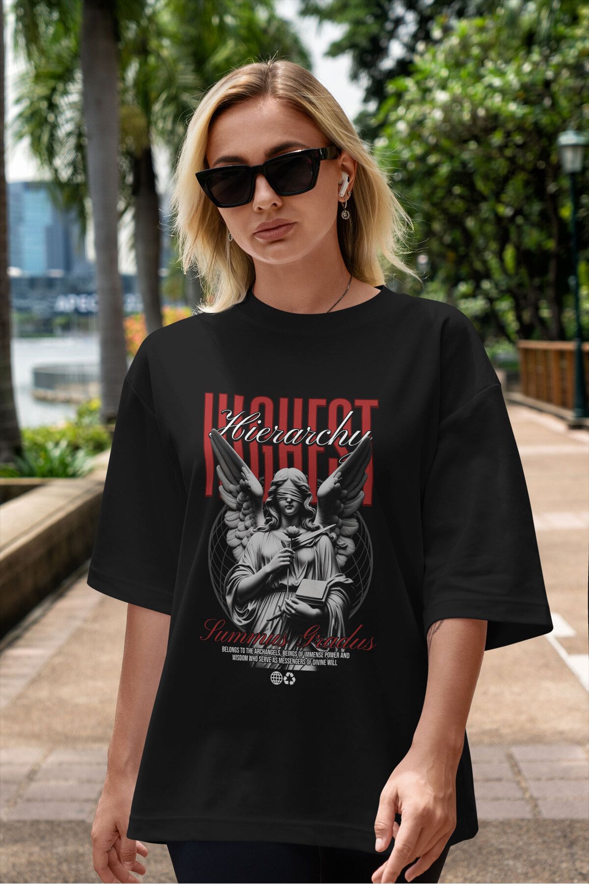 ELFAMİ Unisex Erkek/Kadın HONEST Renkli Özel Baskılı Oversize Pamuklu Bisiklet Yaka T-Shirt Tişört