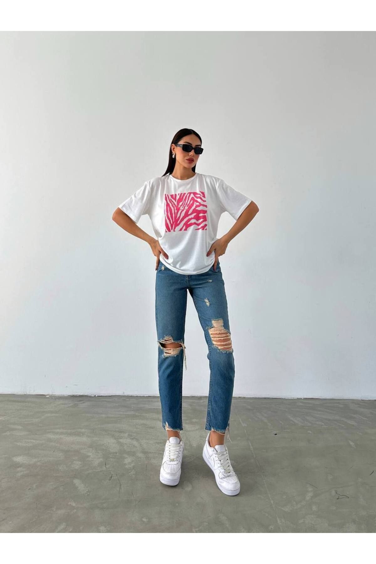 FioriModa Yazılı Basılı Tshirt