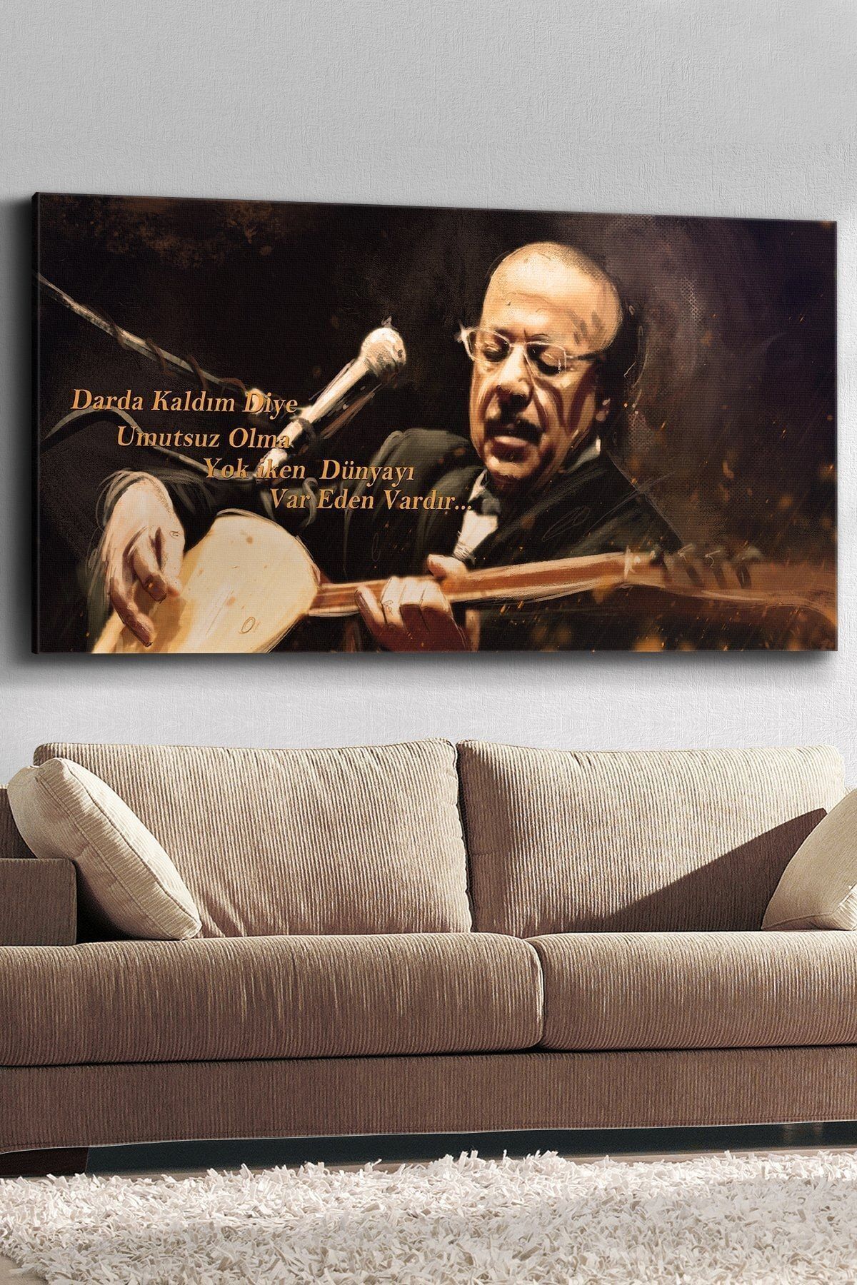 Evinemoda Neşet Ertaş Kanvas-canvas Tablo