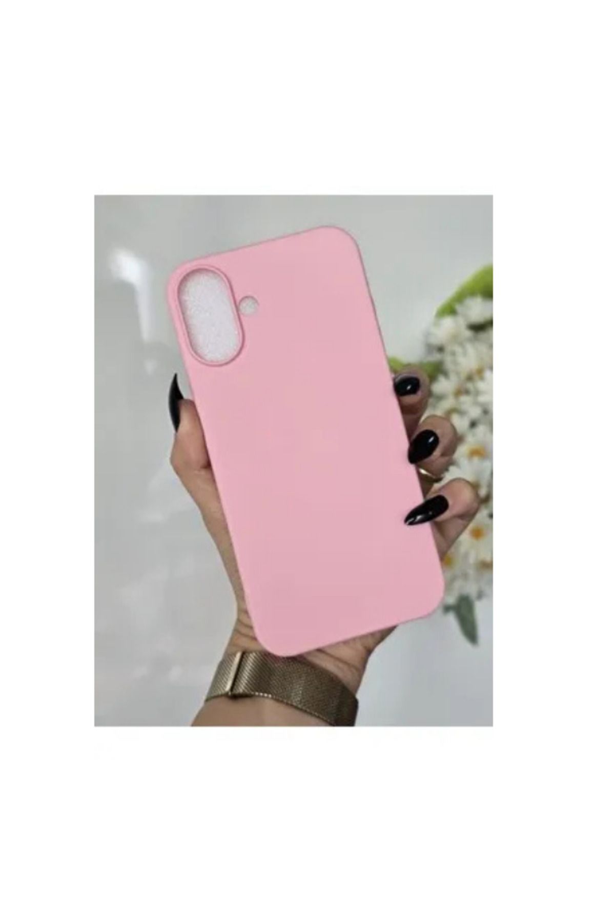 nexnova Apple Iphone 16 Plus Uyumlu Kılıf Kadife Lansman Soft Yumuşak Liquid Silikon Kamera Korumalı Kapak