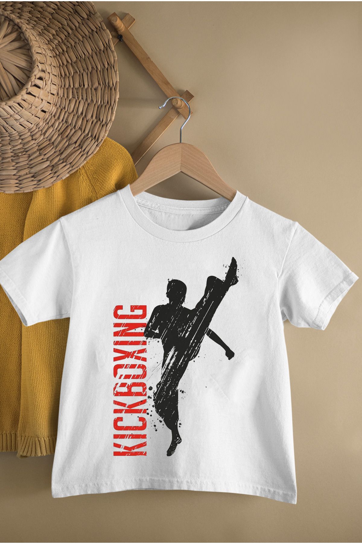 MAGORS KUNG-FU BASKILI PAMUKLU KISA KOLLU GENÇ VE ÇOCUK TSHIRT