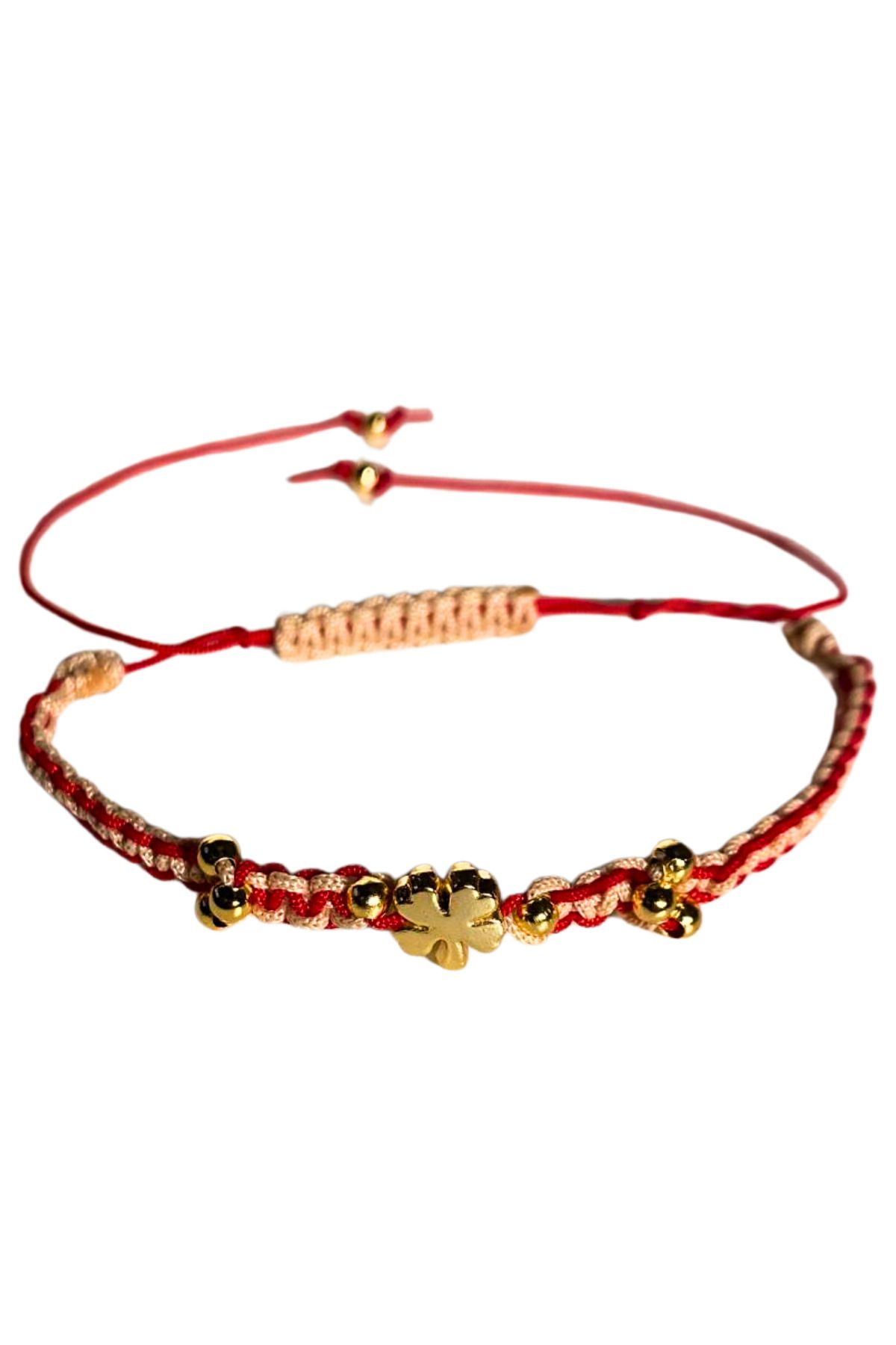 She Sells Asansörlü Metal Gold Boncuklu Şans Bilekliği