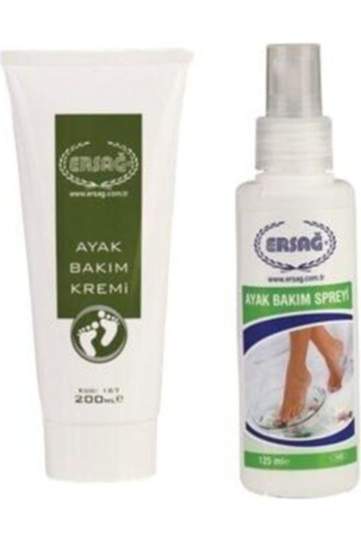 Ersağ Ersağ Ayak Bakım Kremi 200 Ml*ayak Bakım Spreyi 125 ml