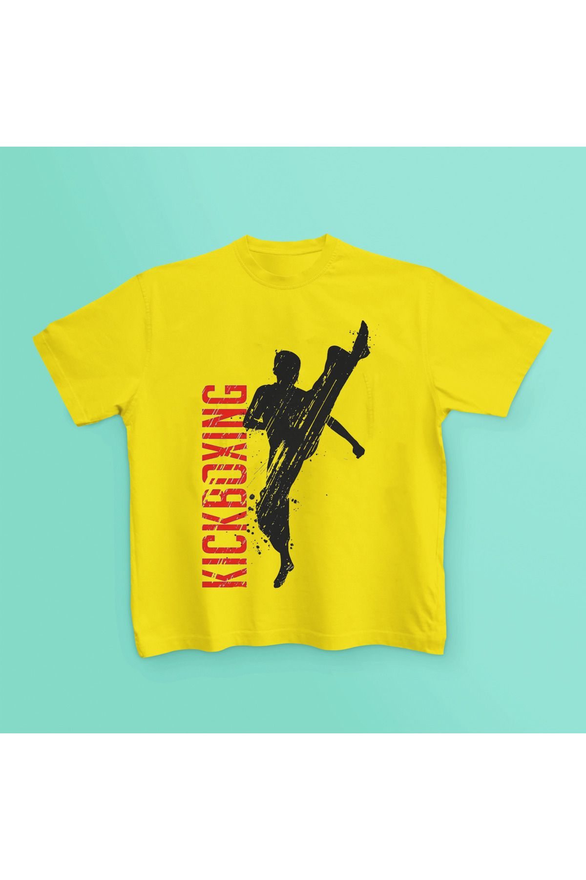MAGORS KICK-BOX BASKILI PAMUKLU KISA KOLLU GENÇ VE ÇOCUK TSHIRT