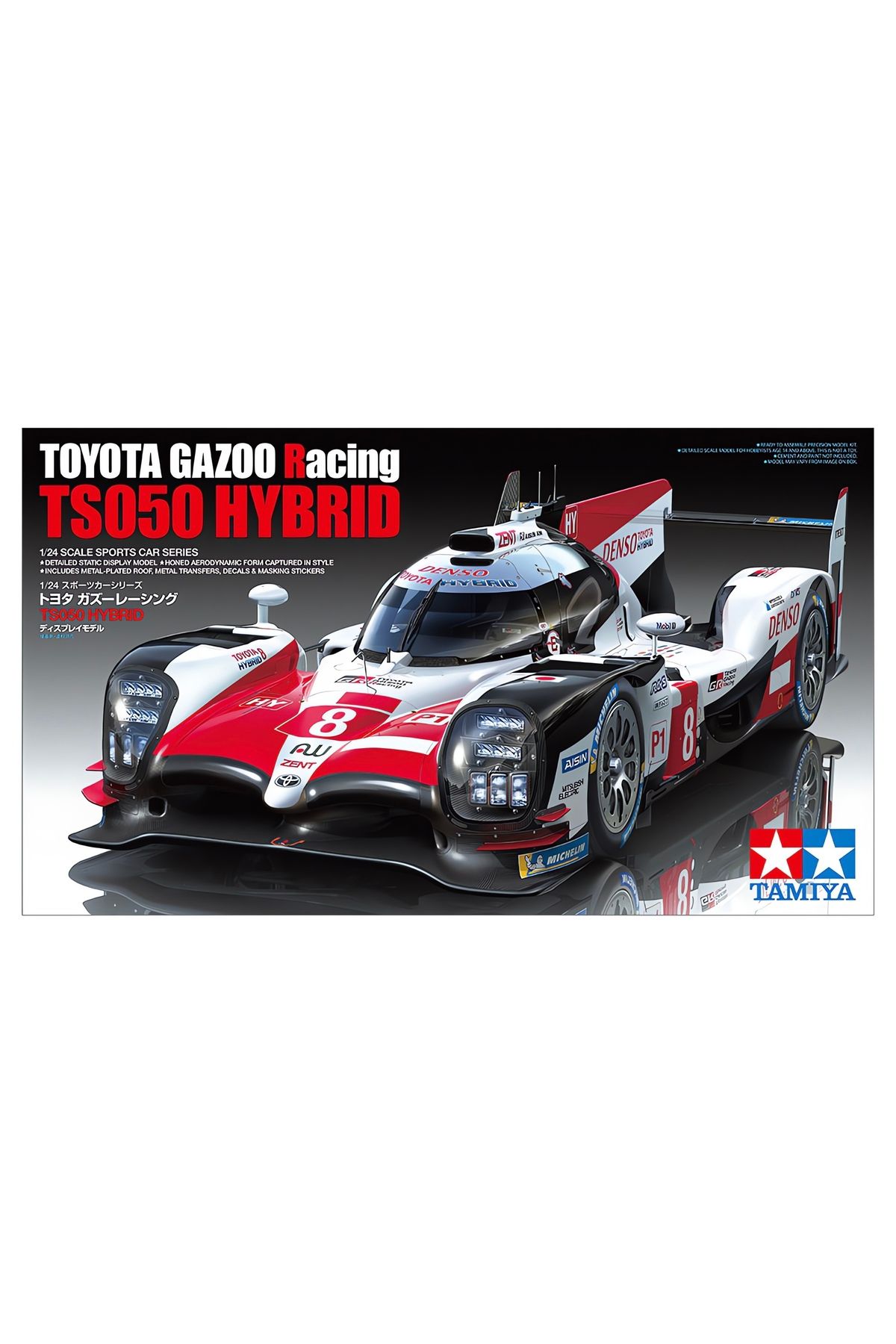 TAMIYA 1/24 Toyota GAZOO Racing TS050 Hybrid Plastik Araba Maket kiti, Demonte Hobi Seti