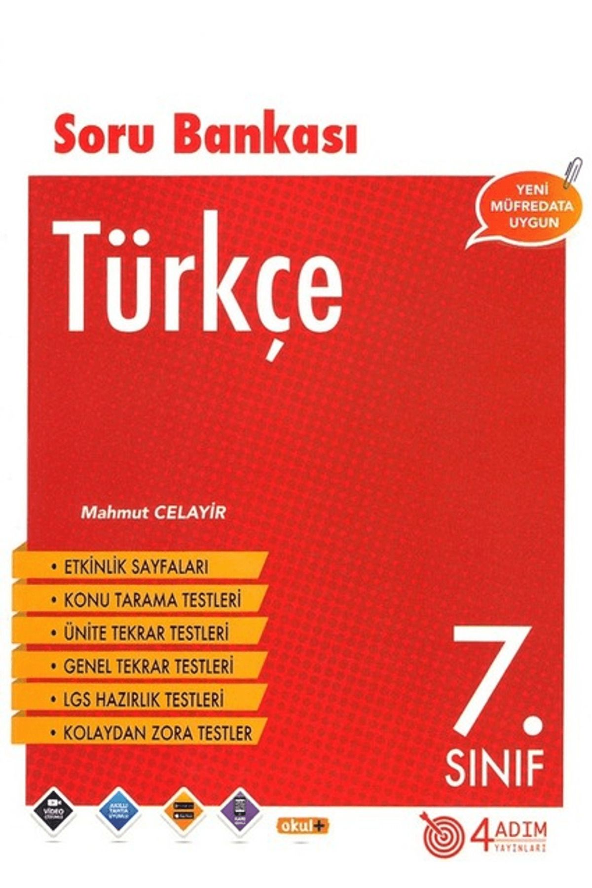 4 Adım Yayınları 7. Sınıf Türkçe Soru Bankası