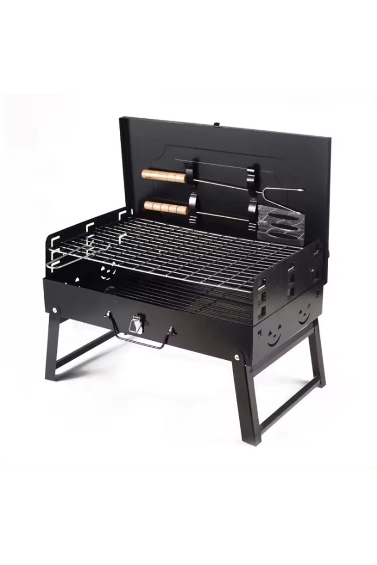 Rovitech-Gratar pliabil tip servieta cu accesorii gratar incluse, 44 x 26 x 22 cm 4