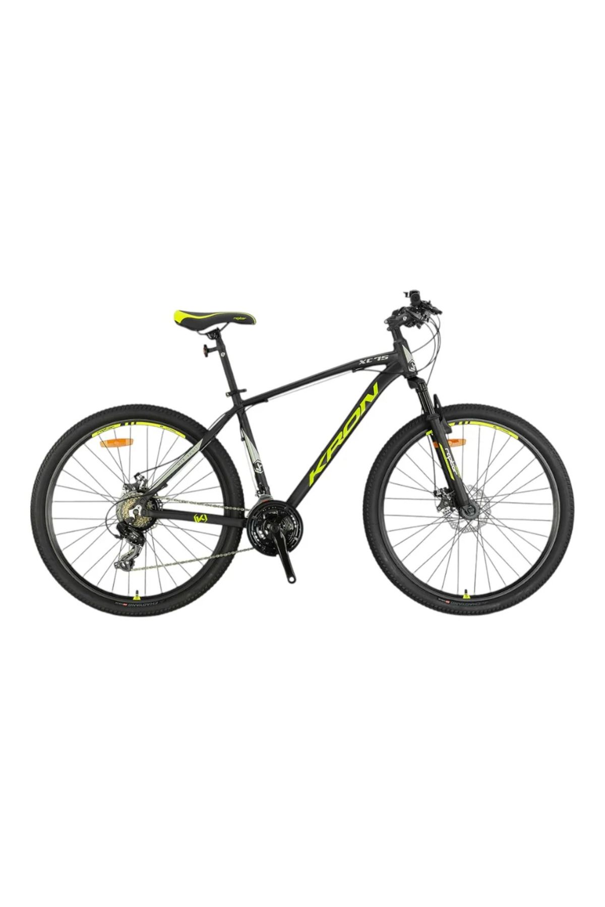 Kron XC 75 - 29" MTB - 17' - 21 Vites - M.DISC. - Mat Siyah-Neon Sarı\Bej #KRN25-074