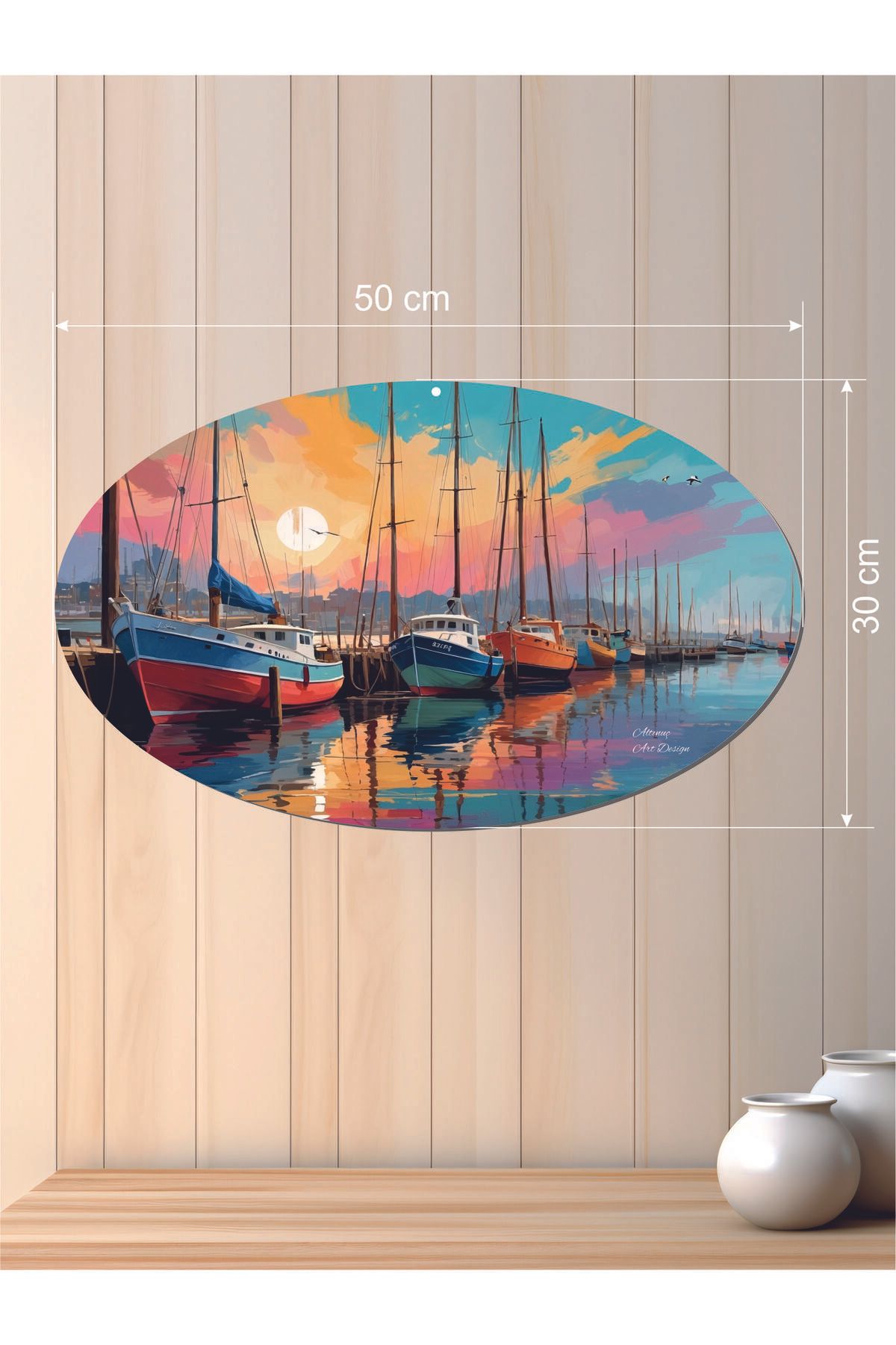 Altınuç Art Design 50x30cm UV Baskılı Özgün MDF Tablo V3