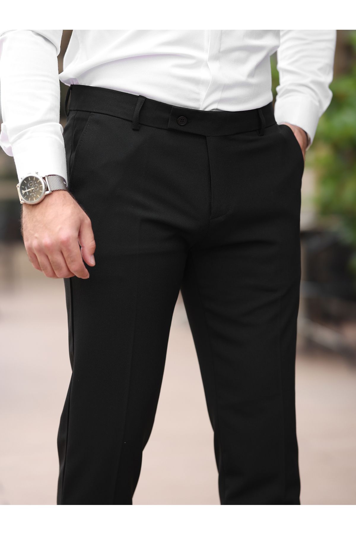 BASEL.CO A Kalite Slim Fit Likralı Kumaş Pantolon
