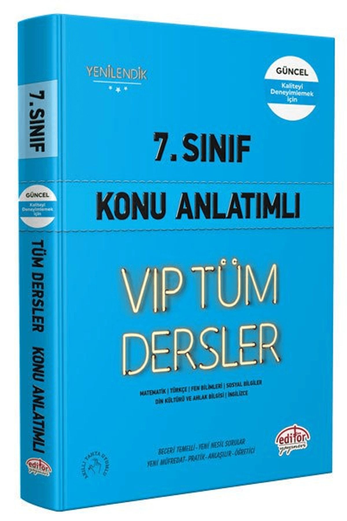 Editör Yayınevi 7. Sınıf VIP Tüm Dersler Konu Anlatımlı Mavi Kitap