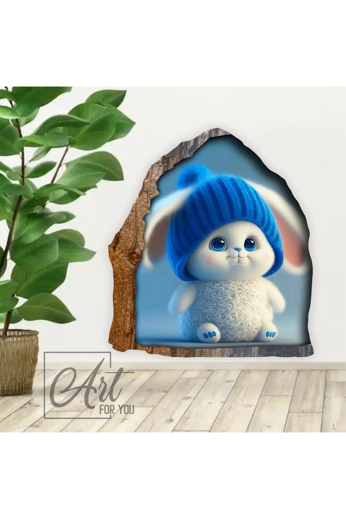 art for you Sevimli Hayvan Temalı 3D Duvar Sticker – Çocuk ve Bebek Odalarına Neşe Katın!
