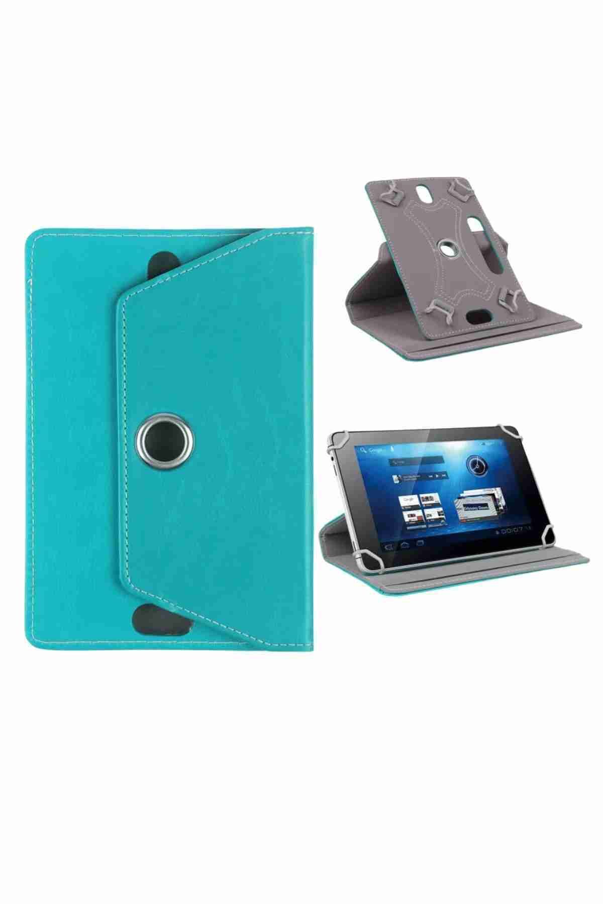 Fuchsia Smart Tab M8 Uyumlu 2ghz 2 32,8 1280x800 Ips 8" Standlı 360° Dönebilen Deri Tablet Kılıfı