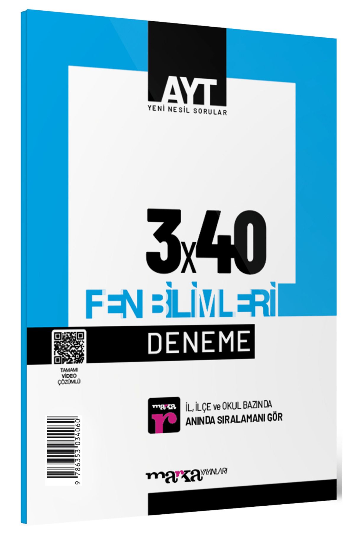 Marka Yayınları 2025 AYT Fen Bilimleri 3x40 Deneme