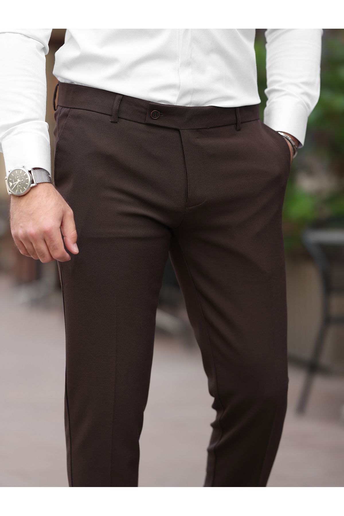 BASEL.CO A Kalite Slim Fit Likralı Kumaş Pantolon