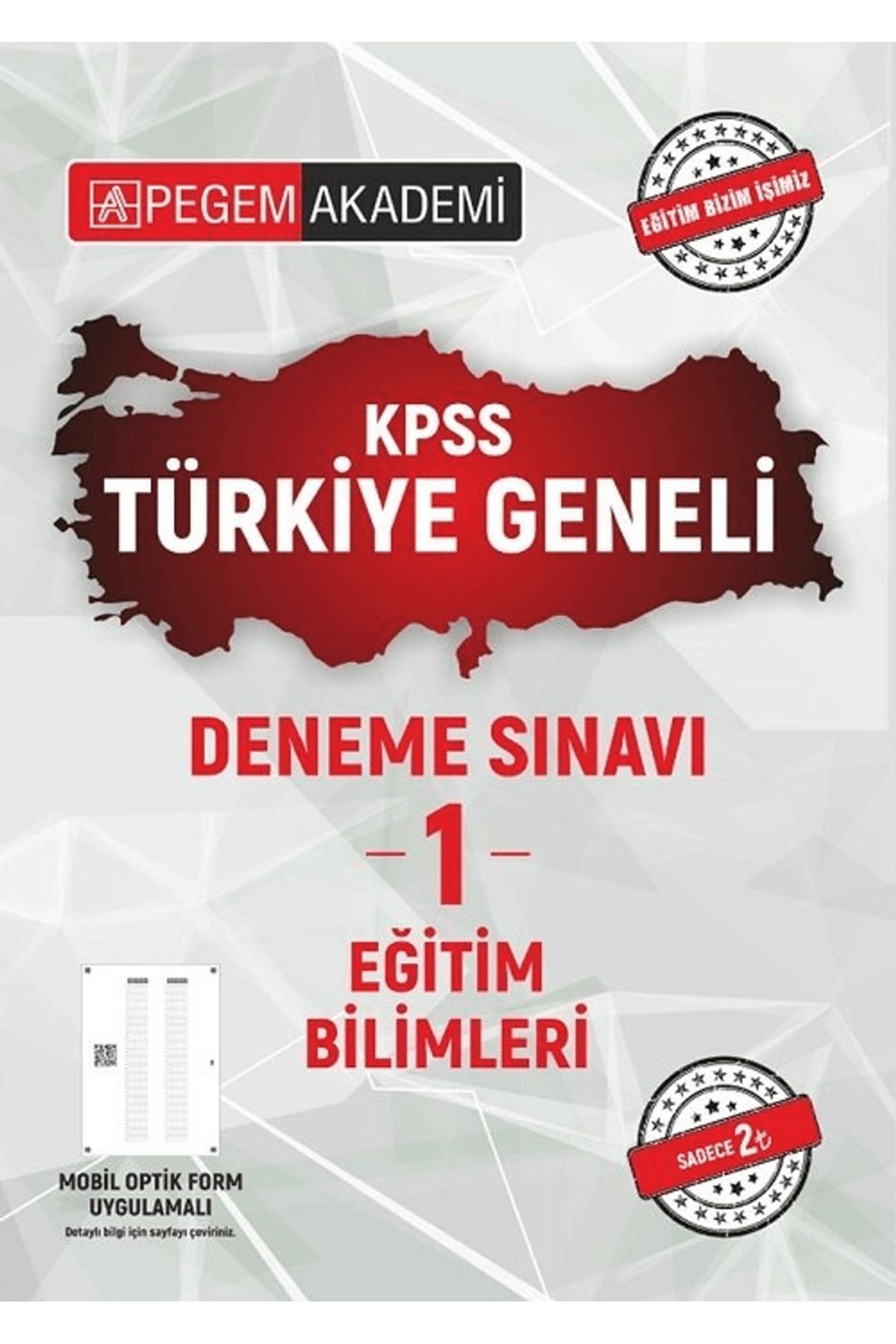 Pegem Akademi Yayıncılık 2021 KPSS Eğitim Bilimleri Türkiye Geneli Deneme Sınavı 1