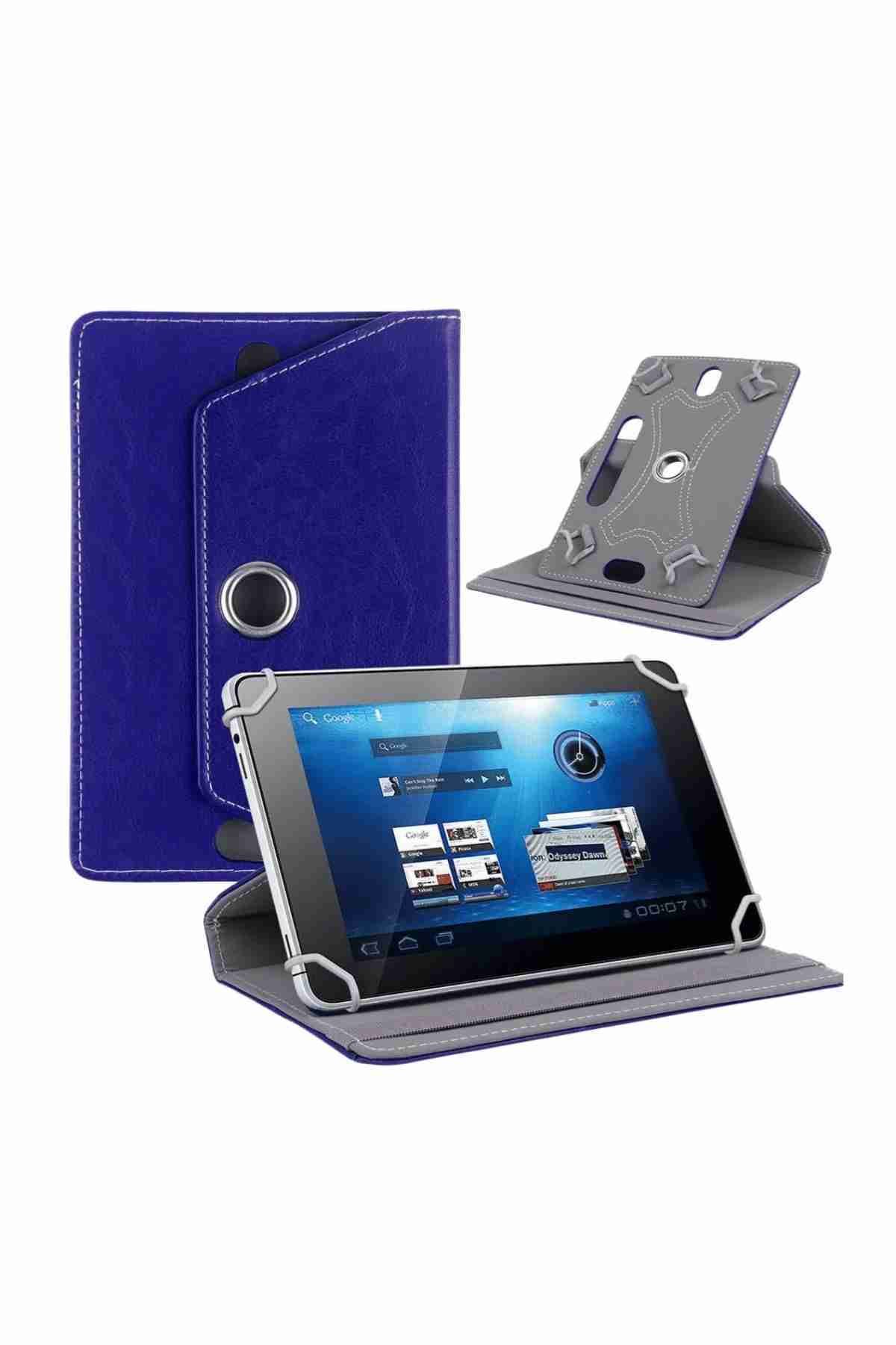 Fuchsia Smart Tab M8 Uyumlu 2ghz 2 32,8 1280x800 Ips 8" Standlı 360° Dönebilen Deri Tablet Kılıfı